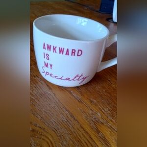 Opalhouse White Mug with Pink Text